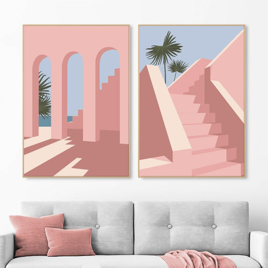 Pink Architecture Design.
